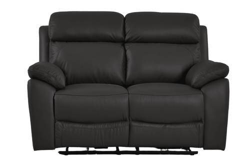 Dandrea Genuine Leather Grey Electric Power Recliner 2 Seater Sofa