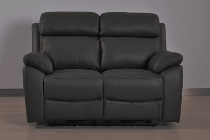 Dandrea Genuine Leather Grey Electric Power Recliner 2 Seater Sofa - Furniture Instore