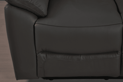Dandrea Genuine Leather Grey Electric Power Recliner 3 Seater Sofa - Furniture Instore