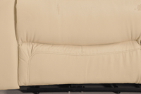 Dandrea Genuine Leather Cream Electric Power Recliner Armchair - Furniture Instore