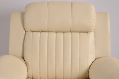 Cidliano Genuine Leather Cream Electric Power Recliner 2 Seater Sofa