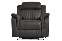 Cidliano Genuine Leather Grey Electric Power Recliner Armchair