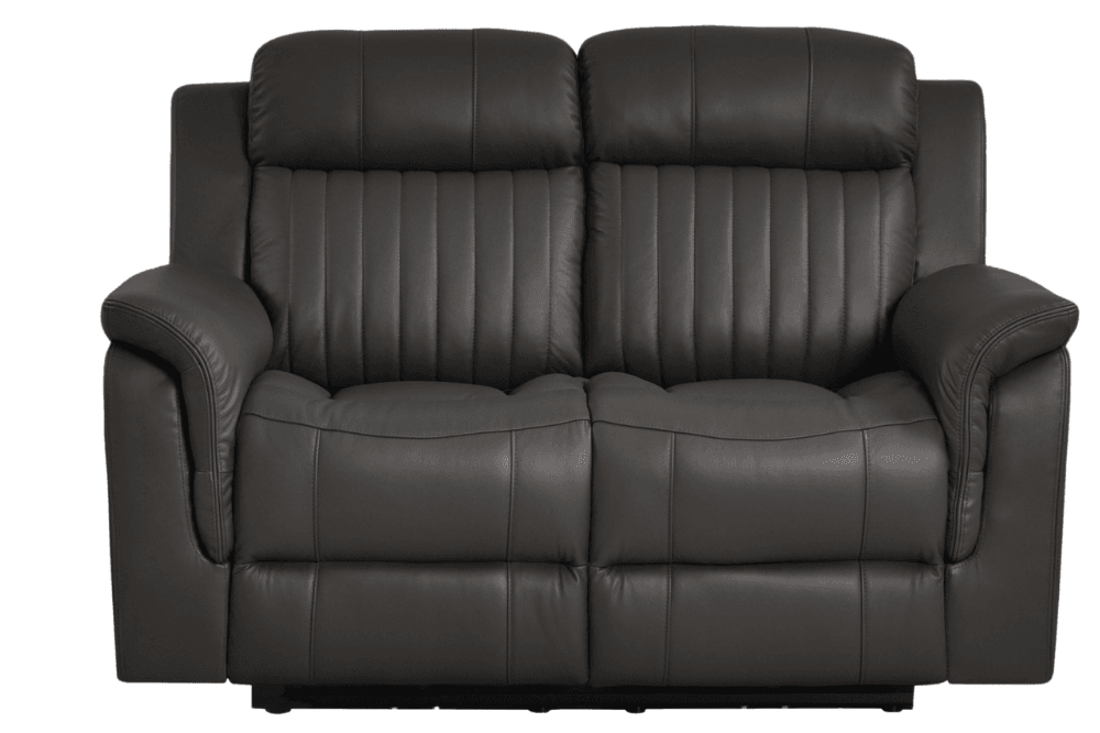 Cidliano Genuine Leather Grey Electric Power Recliner 2 Seater Sofa