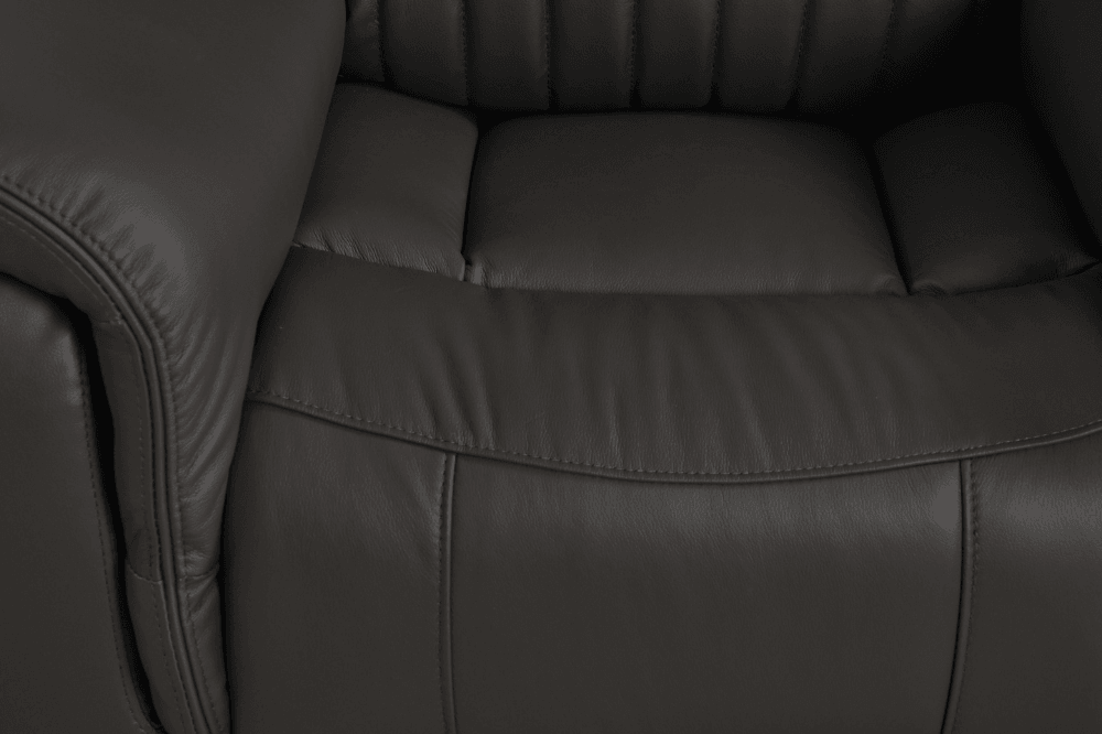 Cidliano Genuine Leather Grey Electric Power Recliner 2 Seater Sofa