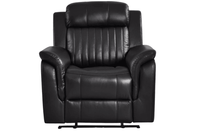 Cidliano Genuine Leather Black Electric Power Recliner Armchair