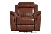 Cidliano Genuine Leather Tan Electric Power Recliner Armchair