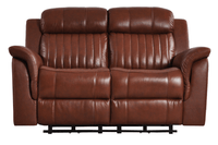 Cidliano Genuine Leather Tan Electric Power Recliner 2 Seater Sofa
