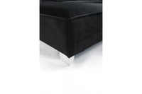 Sloane U Shape Black Velvet Corner Sofa - Furniture Instore