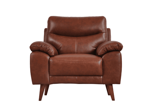 Vantage Genuine Leather Tan Armchair