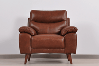 Vantage Genuine Leather Tan Armchair - Furniture Instore