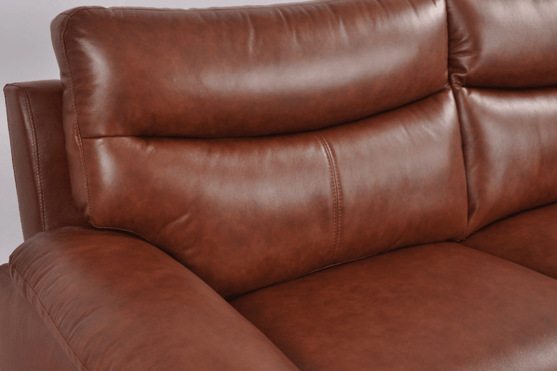 Vantage Genuine Leather Tan Armchair - Furniture Instore