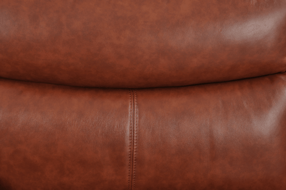 Vantage Genuine Leather Tan 3 Seater Sofa