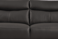 Vantage Genuine Leather Grey 2 Seater Sofa - Furniture Instore