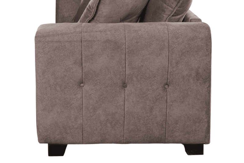 Somerford 2 Seater Chocolate Fabric Sofa - Furniture Instore