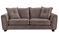 Somerford 3 Seater Chocolate Fabric Sofa