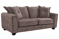 Somerford 3 Seater Chocolate Fabric Sofa - Furniture Instore