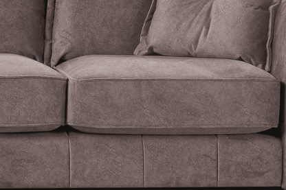 Somerford 3 Seater Chocolate Fabric Sofa
