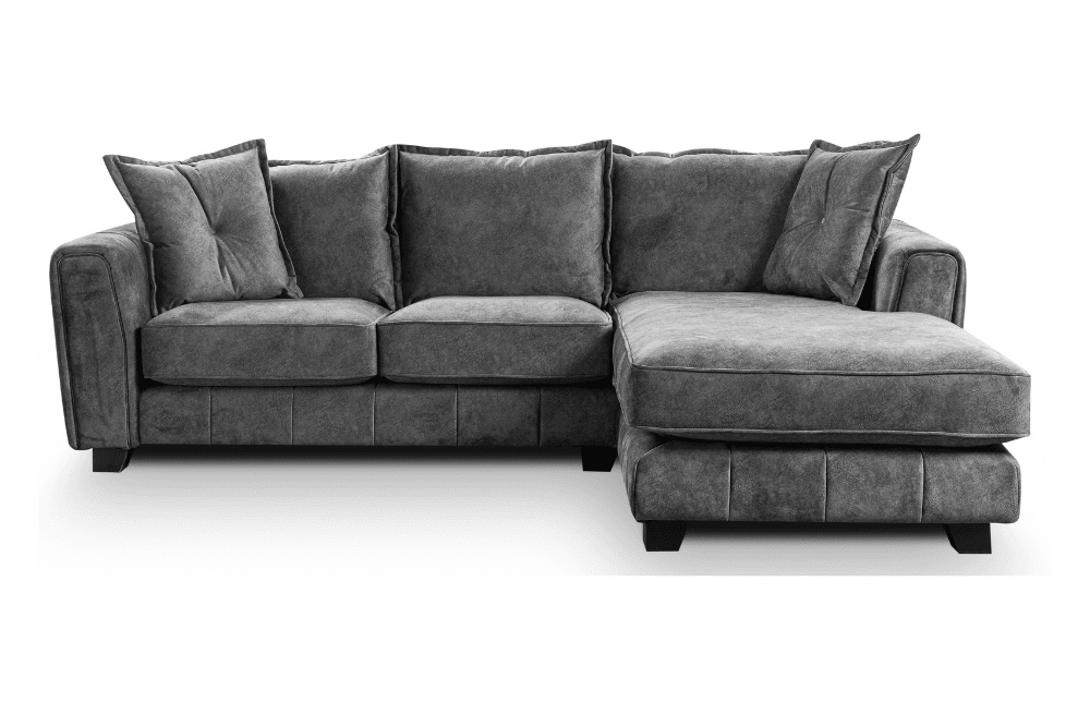 Somerford  Right Hand Fabric Corner Chaise - Grey