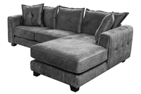 Somerford Right Hand Fabric Corner Chaise - Grey - Furniture Instore