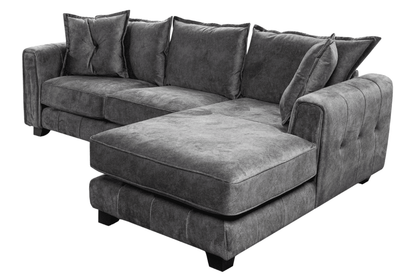 Somerford  Right Hand Fabric Corner Chaise - Grey