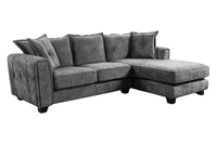 Somerford Right Hand Fabric Corner Chaise - Grey - Furniture Instore