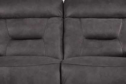 Foster Dark Grey Fabric Electric Recliner 2 Seater Sofa