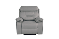 Foster Light Grey Fabric Electric Recliner Armchair