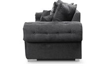 Verona Scatter Black Fabric 3 Seater Sofa - Furniture Instore