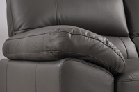 Dalmore Genuine Leather Grey 3+1 Seater Sofa Set - Furniture Instore