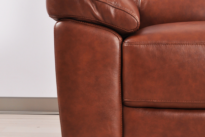 Dalmore Genuine Leather Tan 3+2+1 Seater Sofa Set