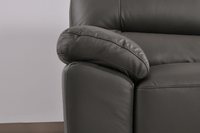 Dalmore Genuine Leather Grey 3+1 Seater Sofa Set - Furniture Instore
