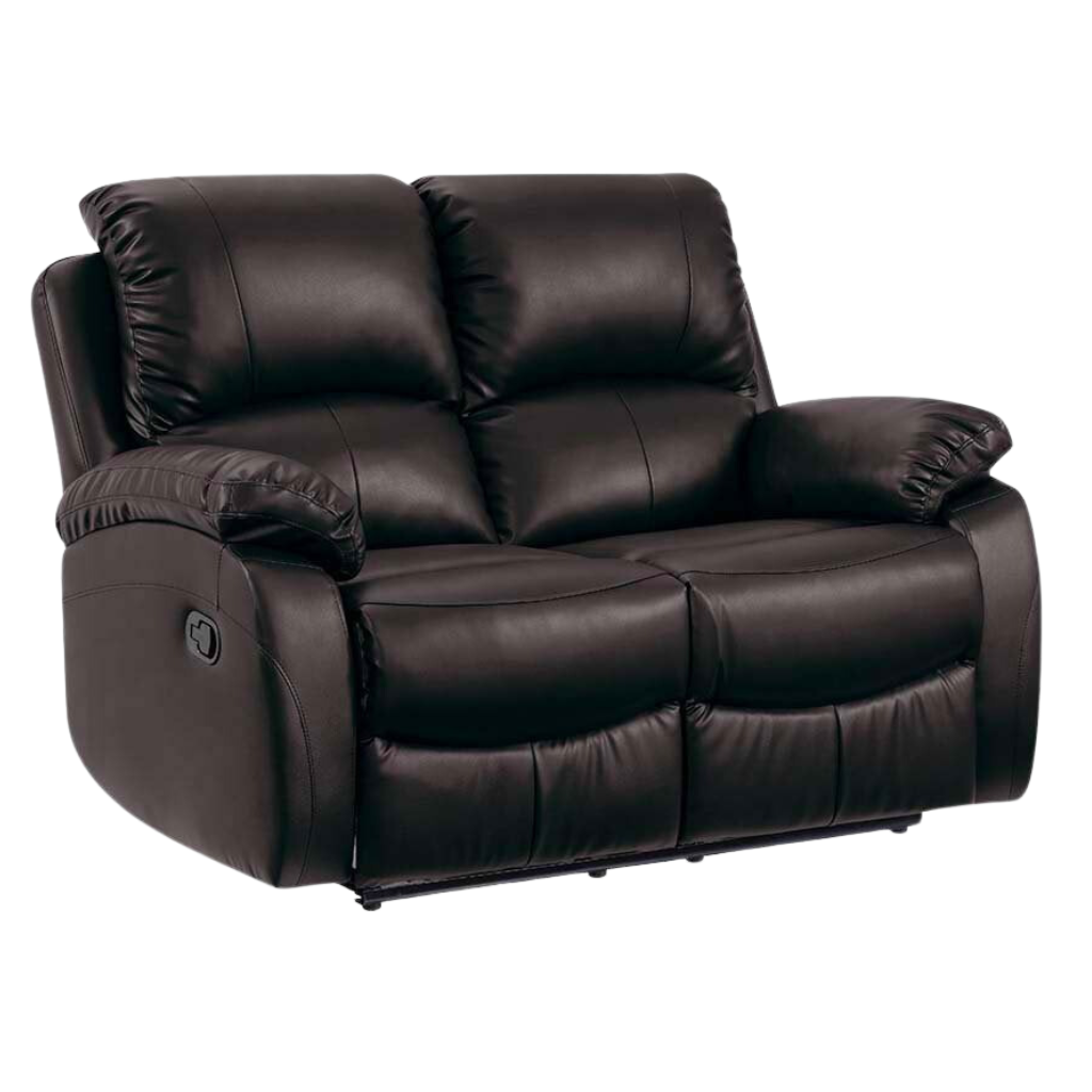 Roma Brown Leather Manual Recliner 3+2 Seater Sofa Set