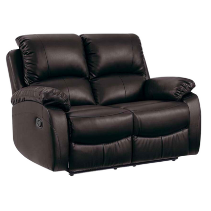 Roma Brown Leather Manual Recliner 3+2 Seater Sofa Set