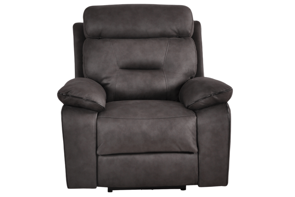 Foster Dark Grey Fabric Electric Recliner 2+1+1 Seater Sofa Set - Furniture Instore