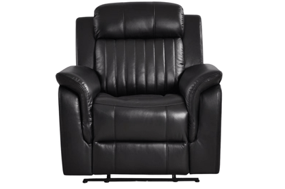 Cidliano Genuine Leather Black Electric Power Recliner 2+1+1 Seater Sofa Set - Furniture Instore