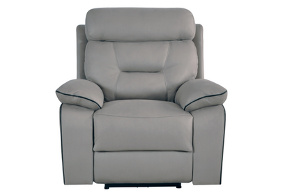 Foster Light Grey Fabric Electric Recliner 2+1 Seater Sofa  Set