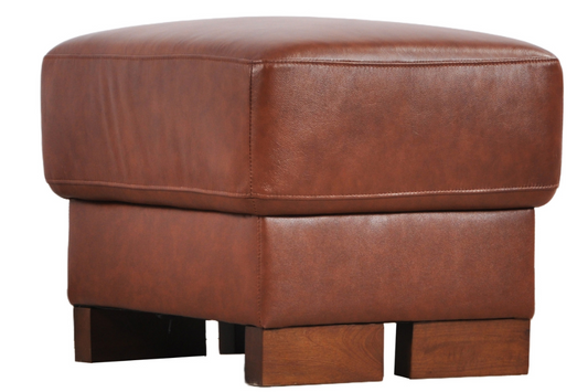 Dalmore Genuine Leather Tan Footstool