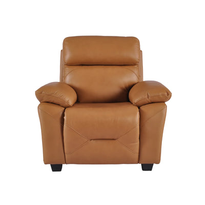 Rivello Genuine Leather Caramel Armchair
