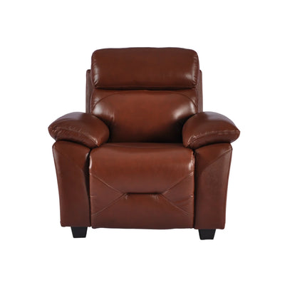Rivello Genuine Leather Tan Armchair