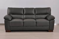 Dalmore Genuine Leather Grey 3+1 Seater Sofa Set - Furniture Instore