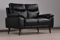 Vantage Genuine Leather Black 2+1+1 Seater Sofa Set - Furniture Instore