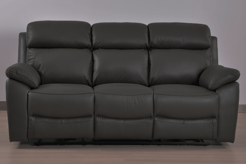 Dandrea Genuine Leather Grey Electric Power Recliner 3+2+1 Seater Sofa Set - Furniture Instore