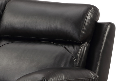 Renato Genuine Leather Black Electric Power Recliner 3+3 Seater Sofa Set