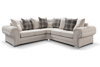 Verona Scatter Cream Fabric Corner Sofa