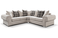 Verona Scatter Cream Fabric Corner Sofa