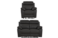 Dandrea Genuine Leather Grey Electric Power Recliner 2+1 Seater Sofa Set