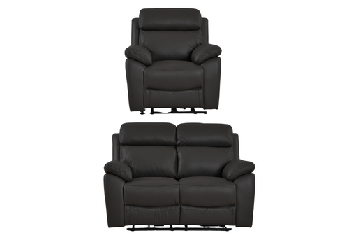 Dandrea Genuine Leather Grey Electric Power Recliner 2+1 Seater Sofa Set