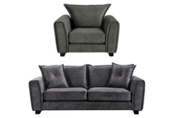 Somerford Grey Fabric 3+1 Seater Sofa Set