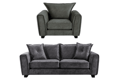 Somerford Grey Fabric 3+1 Seater Sofa Set