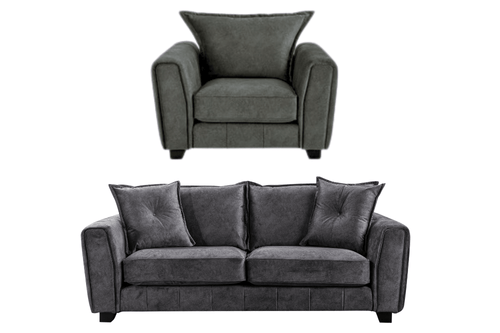 Somerford Grey Fabric 3+1 Seater Sofa Set
